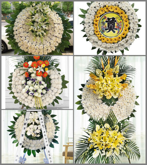山西运城临猗县北景乡东村村花圈速递